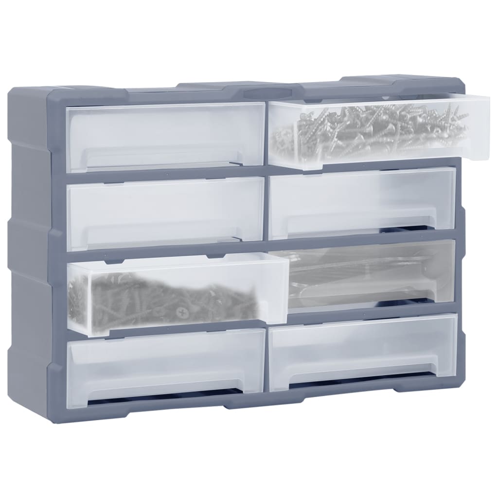 Multi-drawer Organiser with 8 Big Drawers 52x16x37 cm