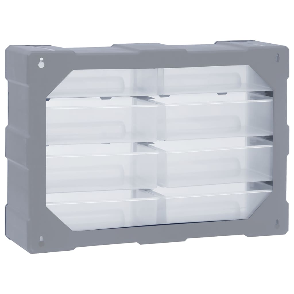 Multi-drawer Organiser with 8 Big Drawers 52x16x37 cm