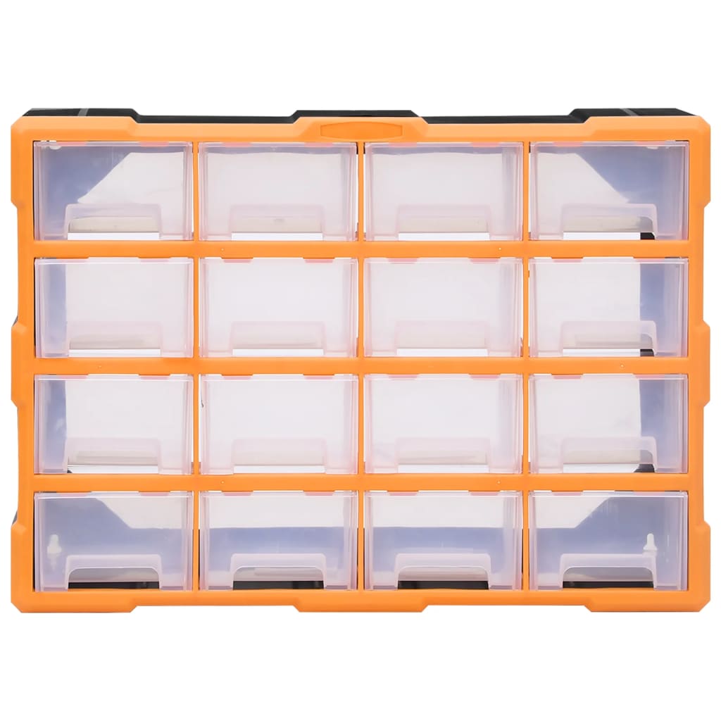 Multi-drawer Organiser with 16 Middle Drawers 52x16x37 cm