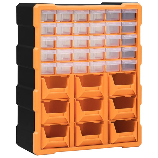 Multi-drawer Organiser with 39 Drawers 38x16x47 cm