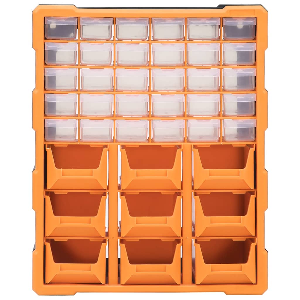 Multi-drawer Organiser with 39 Drawers 38x16x47 cm