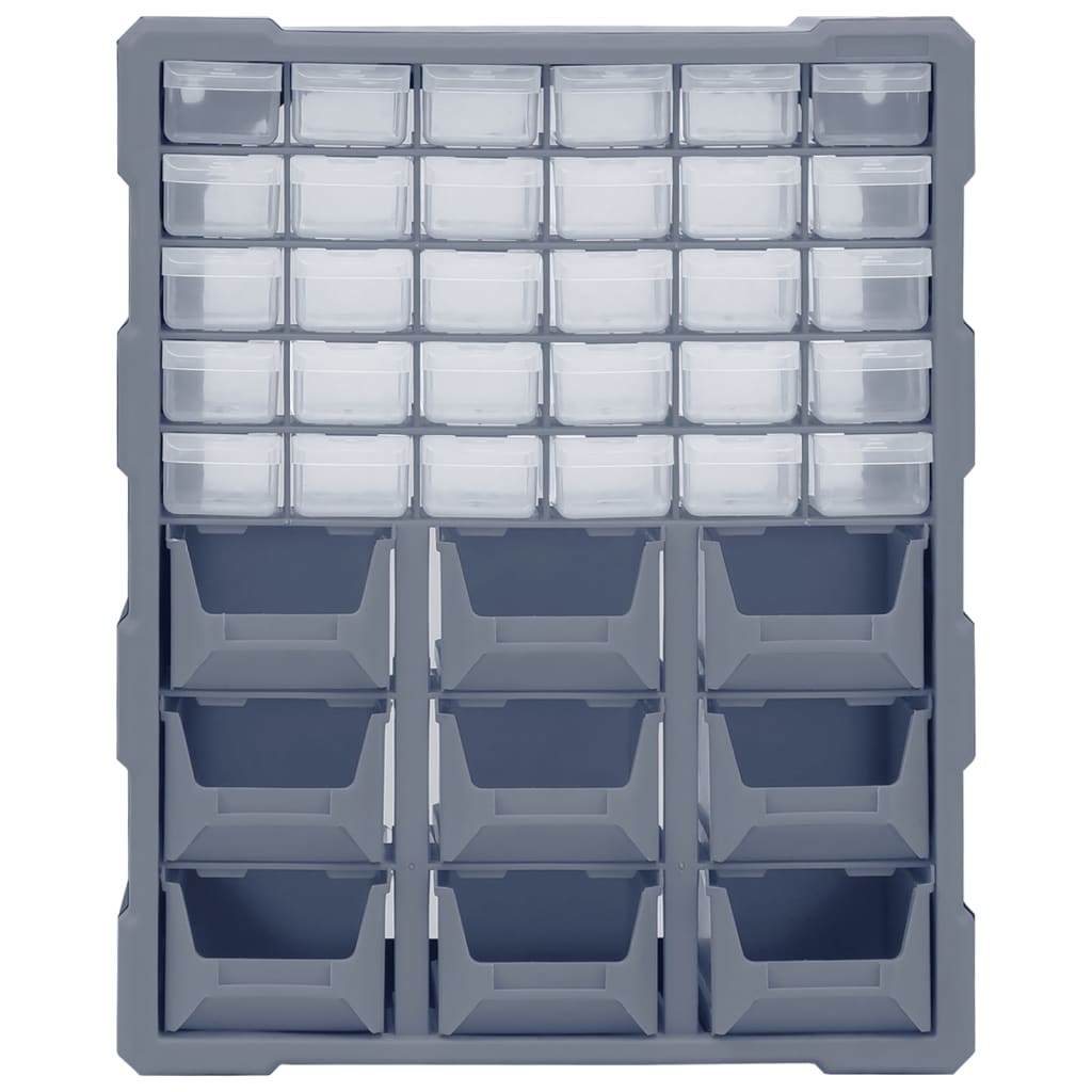 Multi-drawer Organiser with 39 Drawers 38x16x47 cm