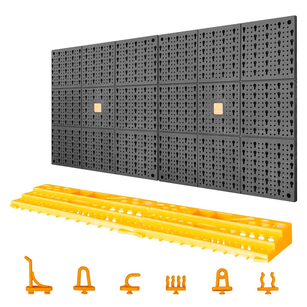 Tool Wall 500x1000 mm 50 Hooks PP