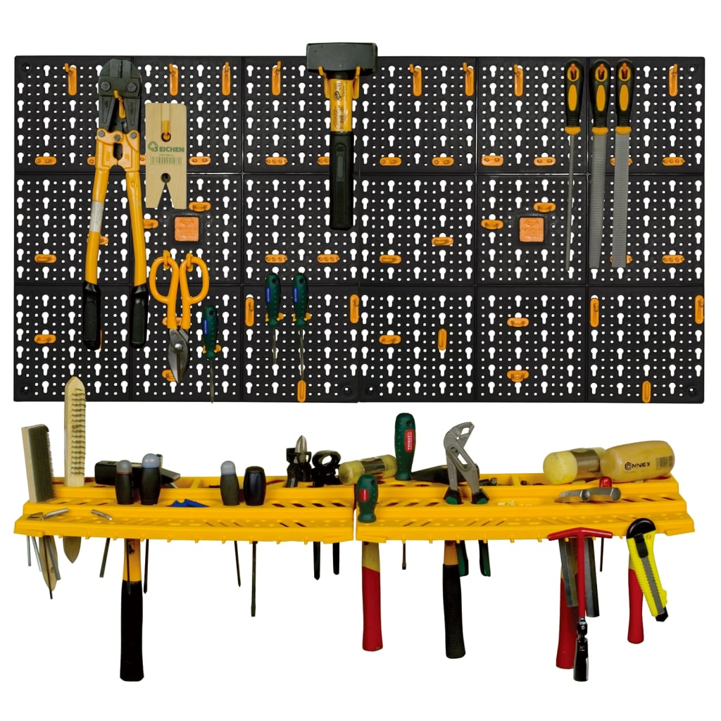 Tool Wall 500x1000 mm 50 Hooks PP