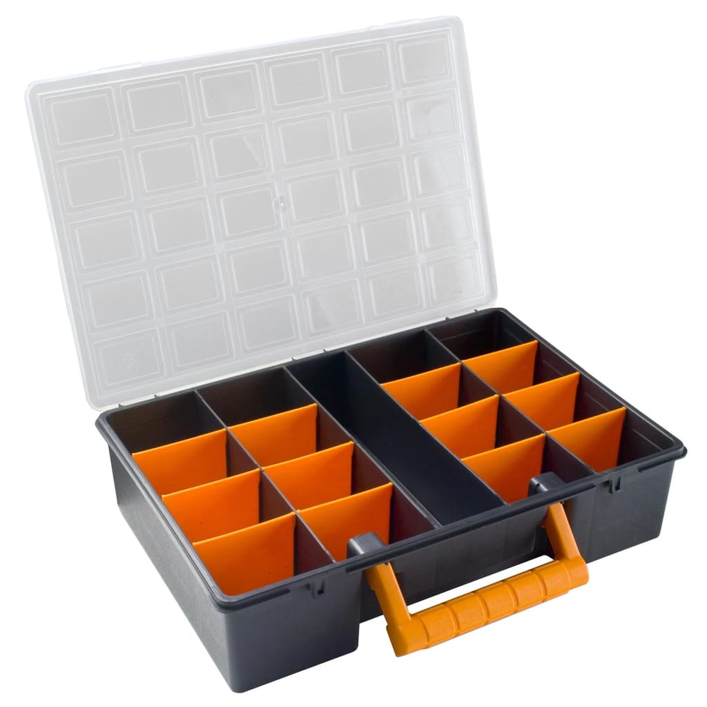 Assortment Boxes 2 pcs with Removable Dividers 360x250x85 mm PP