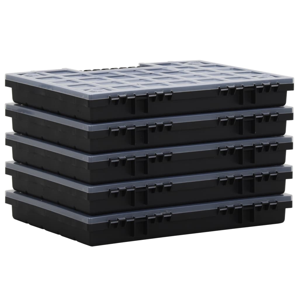 Assortment Boxes 5 pcs 40x30x5 cm Polypropylene