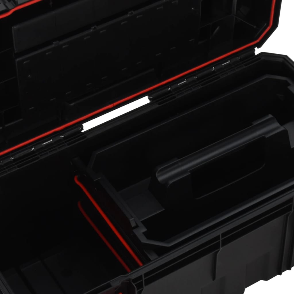 Tool Box Black and Red 55x28x26.5 cm