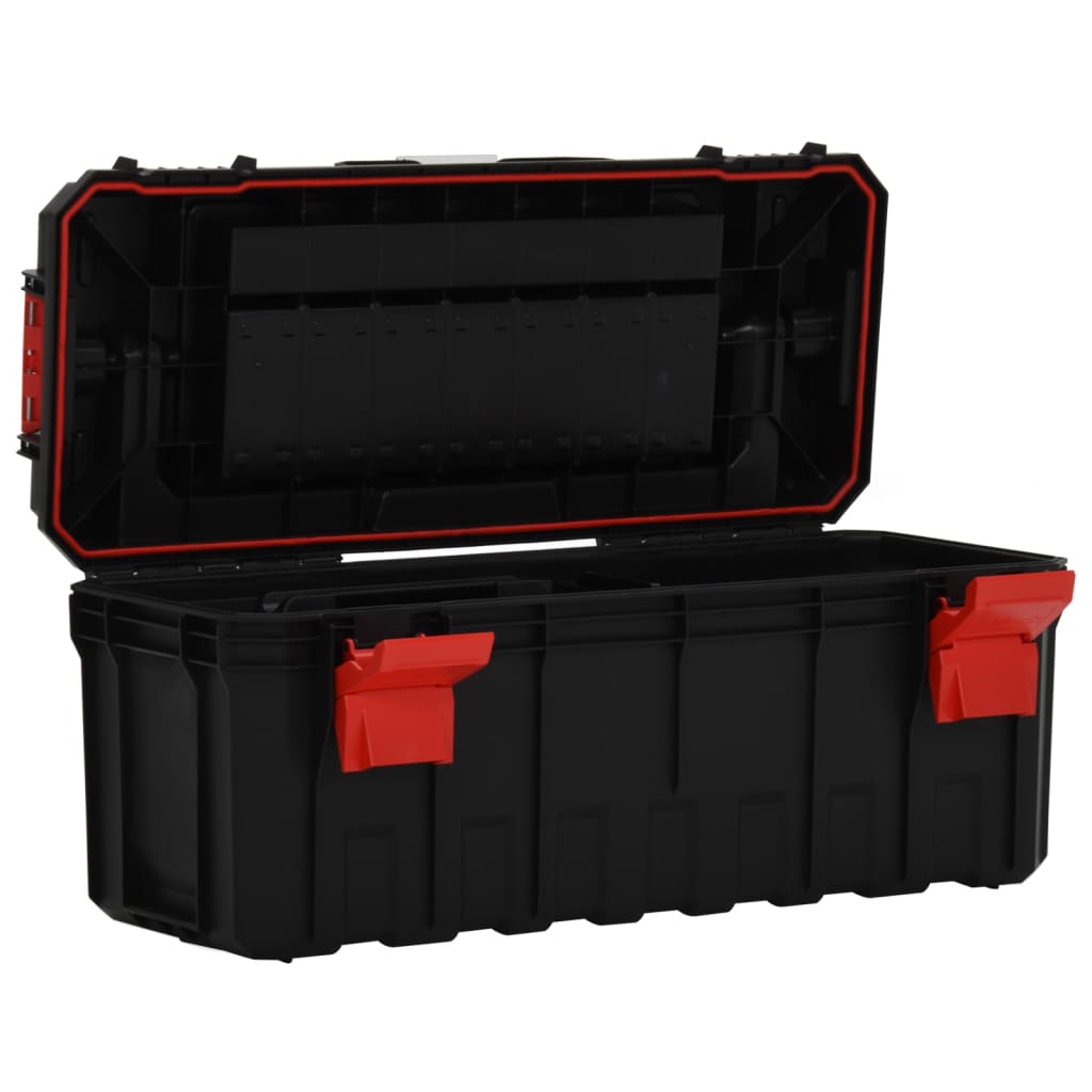 Tool Box Black and Red 65x28x31.5 cm