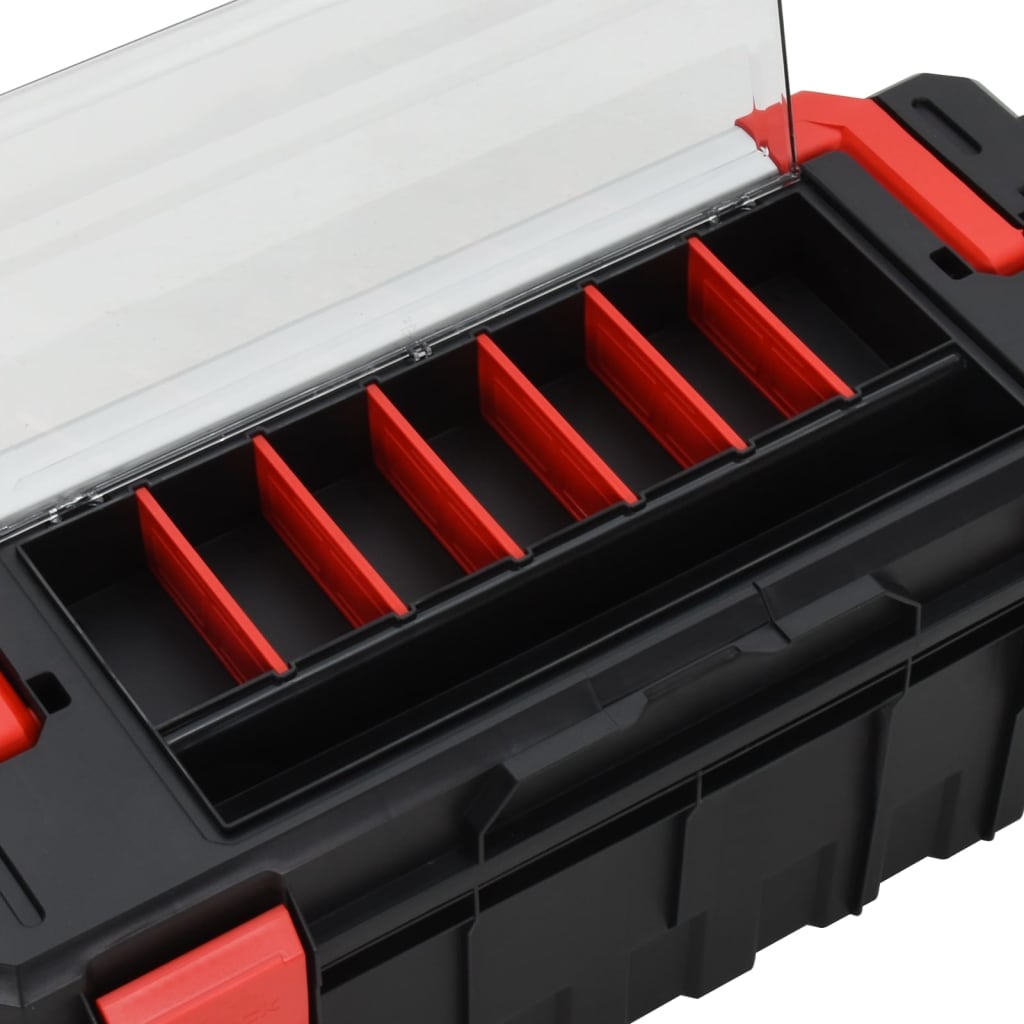 Tool Box Black and Red 65x28x31.5 cm