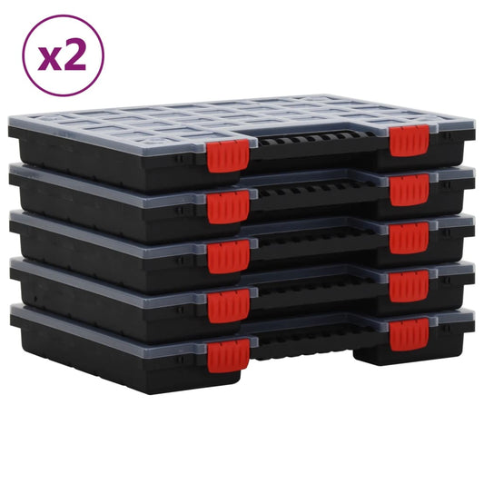 Assortment Boxes 10 pcs 40x30x5 cm Polypropylene