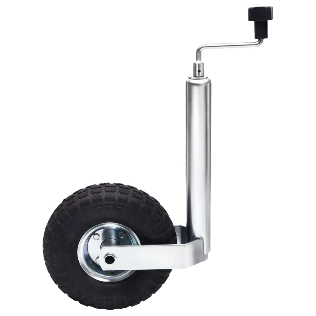 Jockey Wheel for Trailer with Split Clamp 48 mm Galvanised Steel