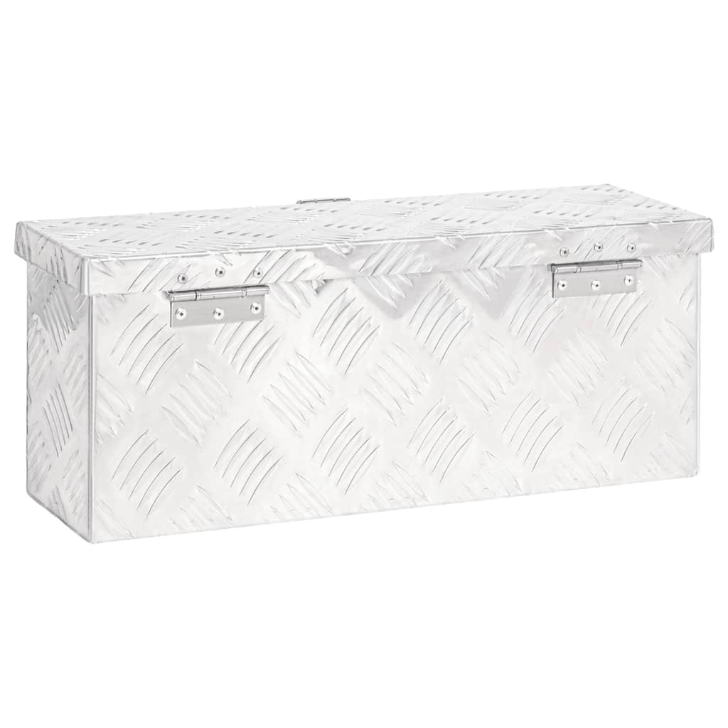 Storage Box Silver 50x15x20.5 Aluminium