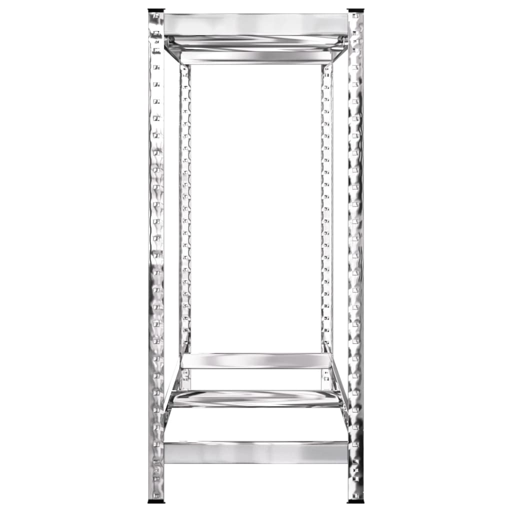 2-Layer Tire Rack Silver 110x40x110 cm Steel