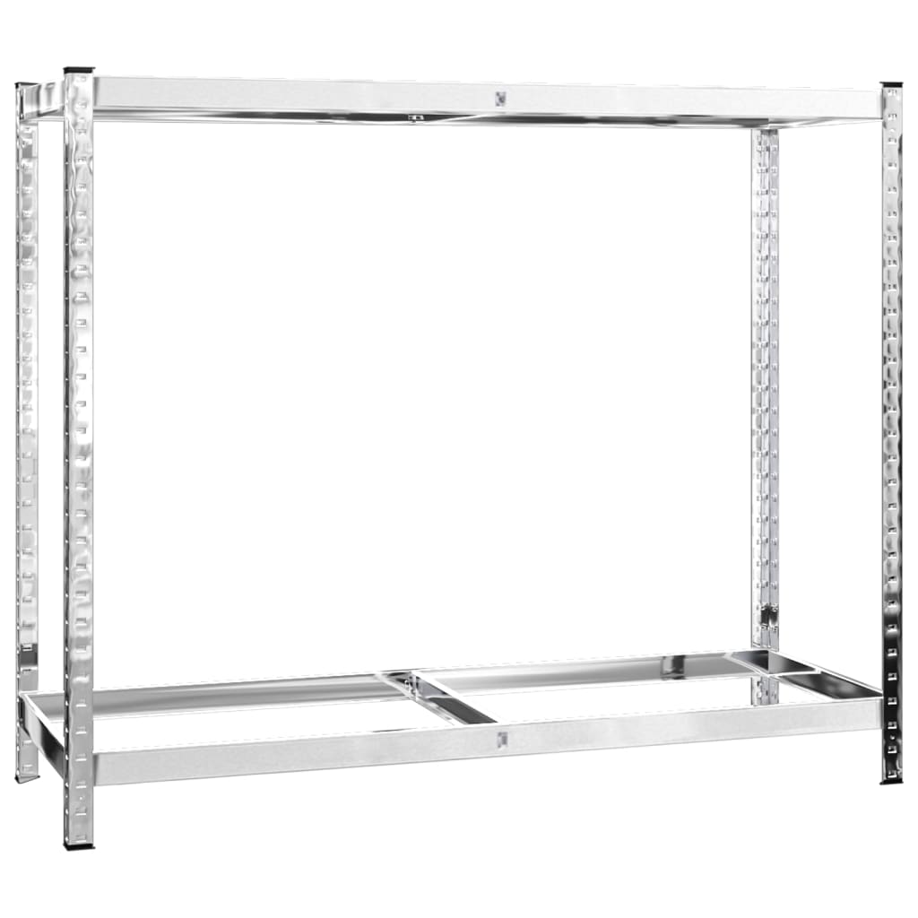 2-Layer Tire Racks 2 pcs Silver 110x40x110 cm Steel