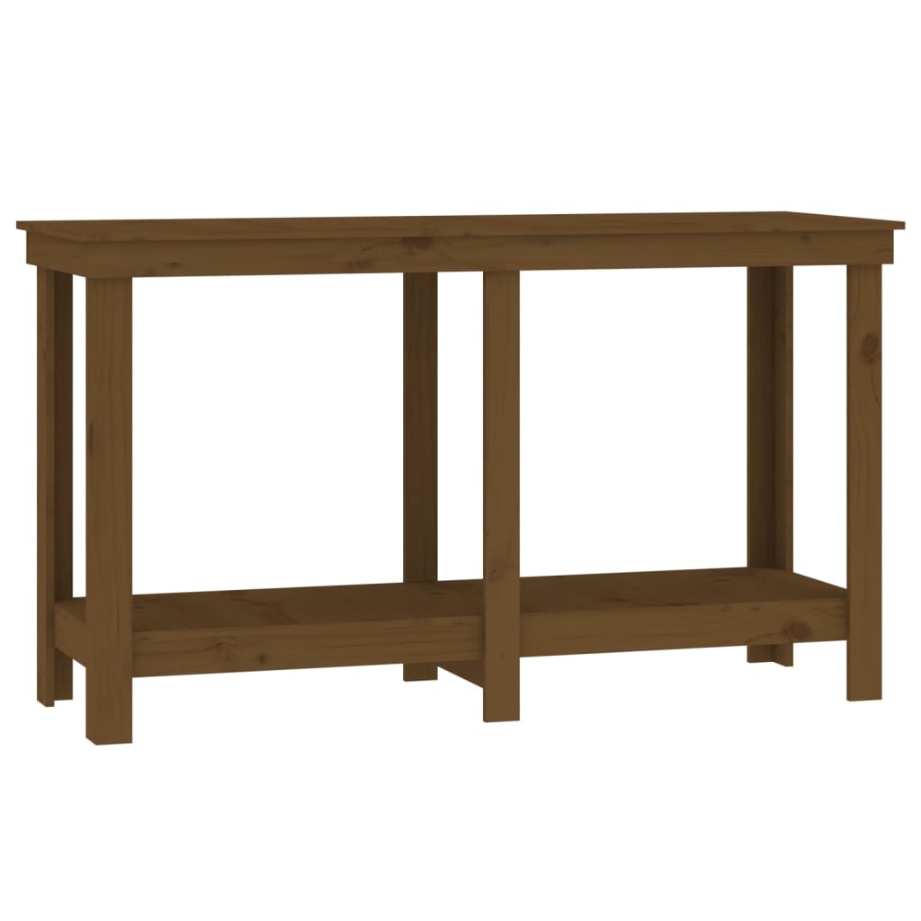 Work Bench Honey Brown 140x50x80 cm Solid Wood Pine