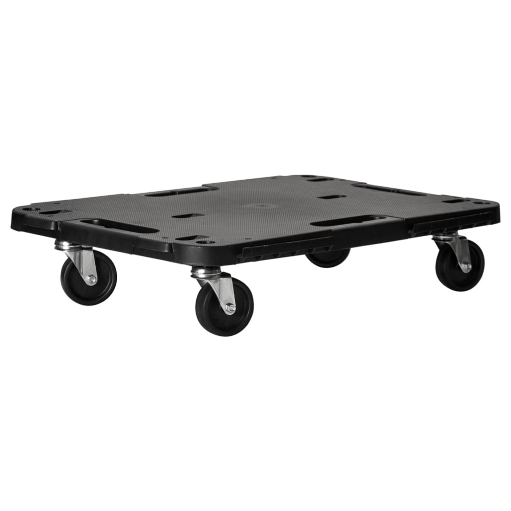 Transport Trolleys 2 pcs Black 58x38x12 cm Polypropylene