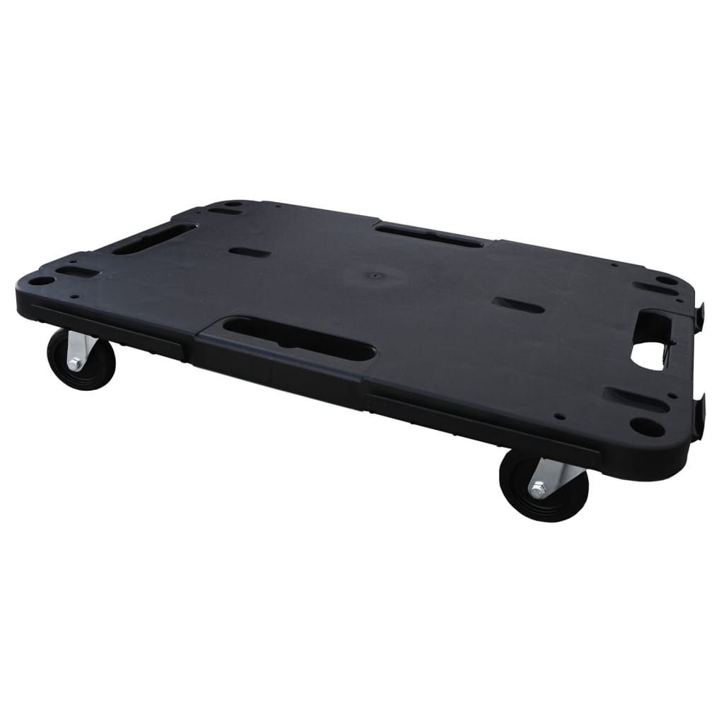 Transport Trolleys 2 pcs Black 58x38x12 cm Polypropylene