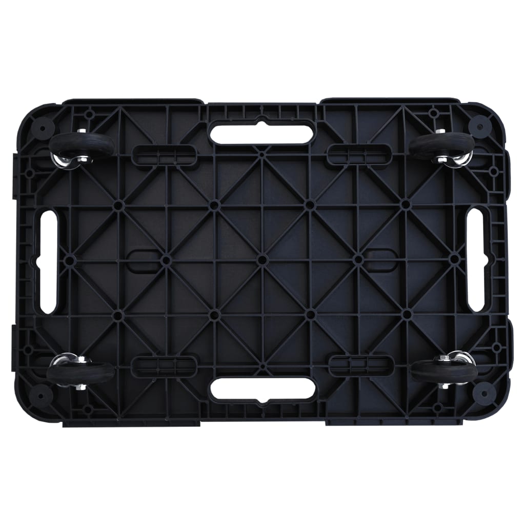 Transport Trolleys 5 pcs Black 58x38x12 cm Polypropylene