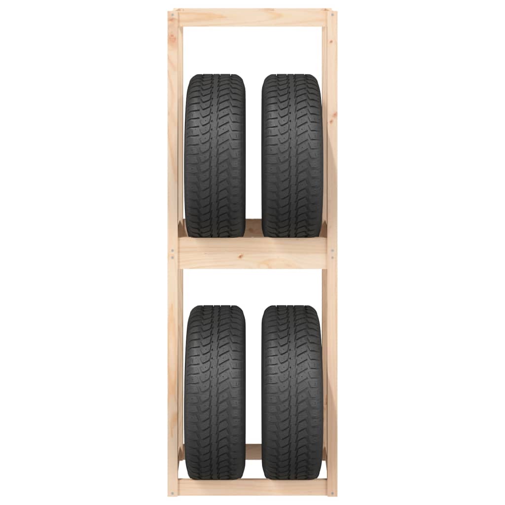 Tire Rack 63x40x180 cm Solid Wood Pine