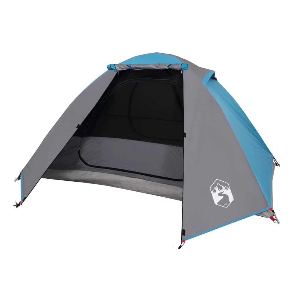 Camping Tent Dome 2-Person Blue Waterproof