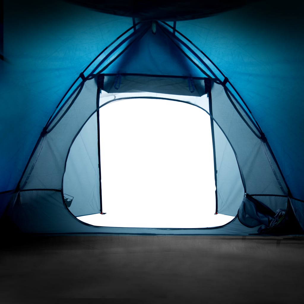 Camping Tent Dome 2-Person Blue Waterproof