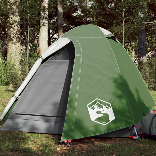 Camping Tent Dome 2-Person Green Waterproof