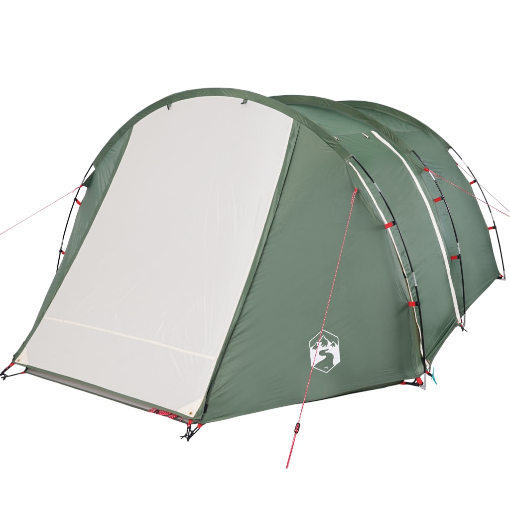 Camping Tent Tunnel 4-Person Green Waterproof