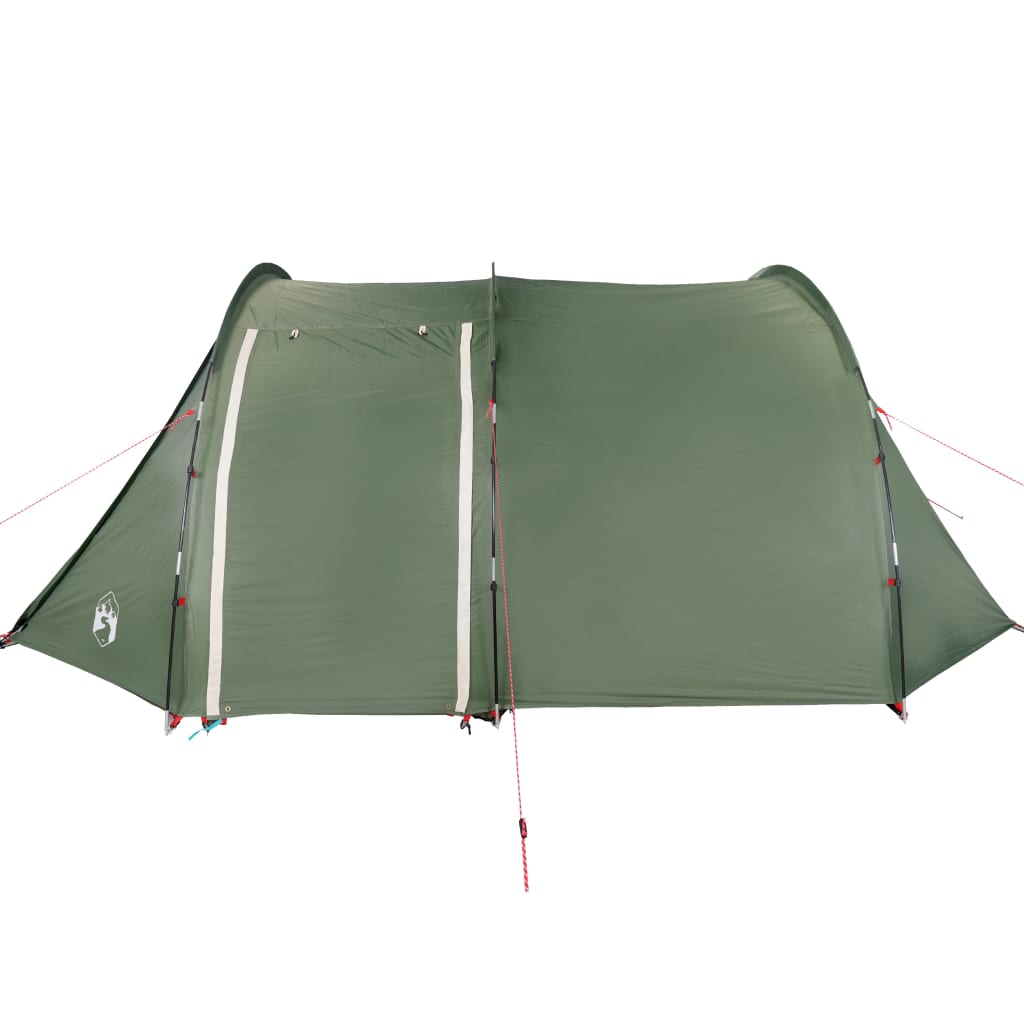 Camping Tent Tunnel 4-Person Green Waterproof