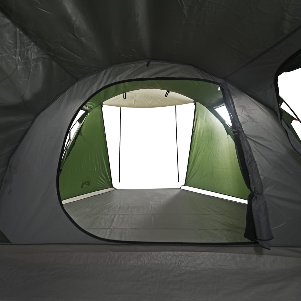 Camping Tent Tunnel 4-Person Green Waterproof