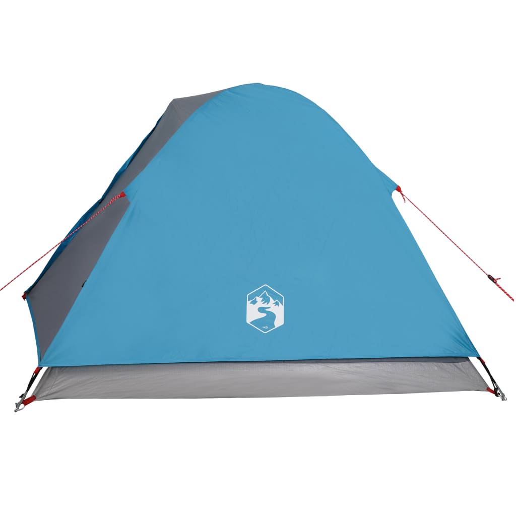 Camping Tent Dome 3-Person Blue Waterproof