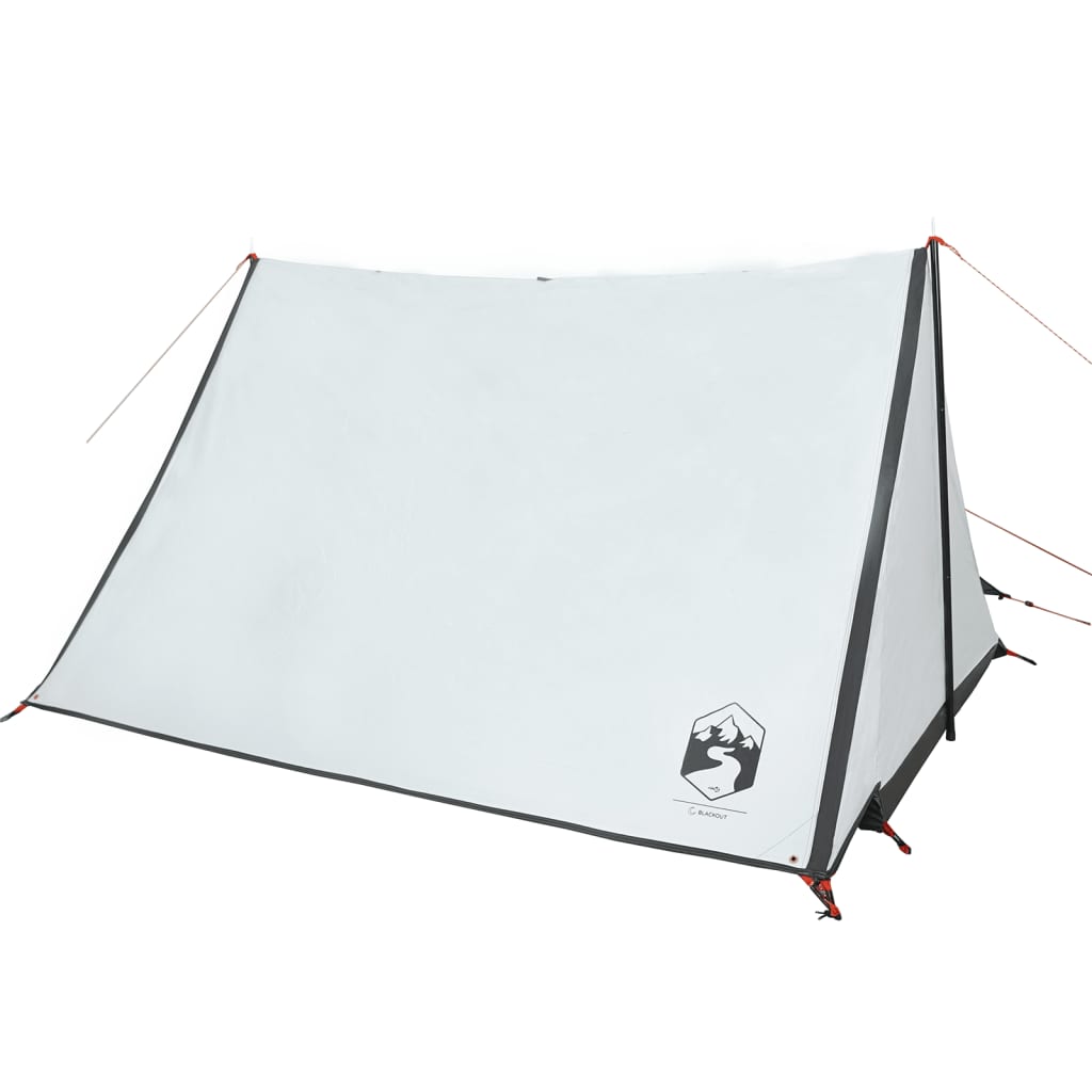 Camping Tent 2-Person White Blackout Fabric Waterproof