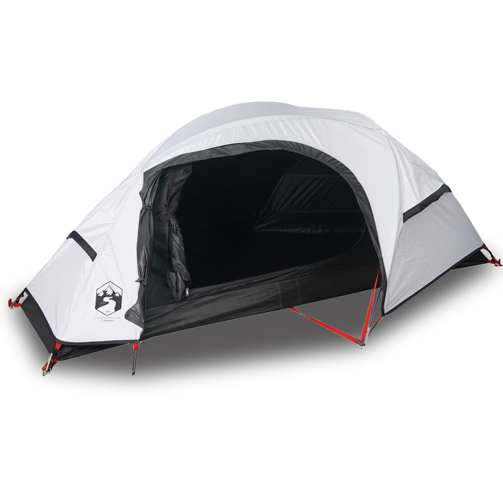 Camping Tent Dome 1-Person White Blackout Fabric Waterproof