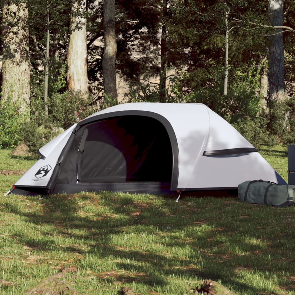 Camping Tent Dome 1-Person White Blackout Fabric Waterproof