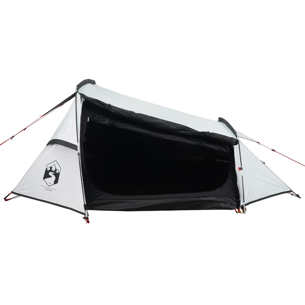 Camping Tent Tunnel 2-Person White Blackout Fabric Waterproof