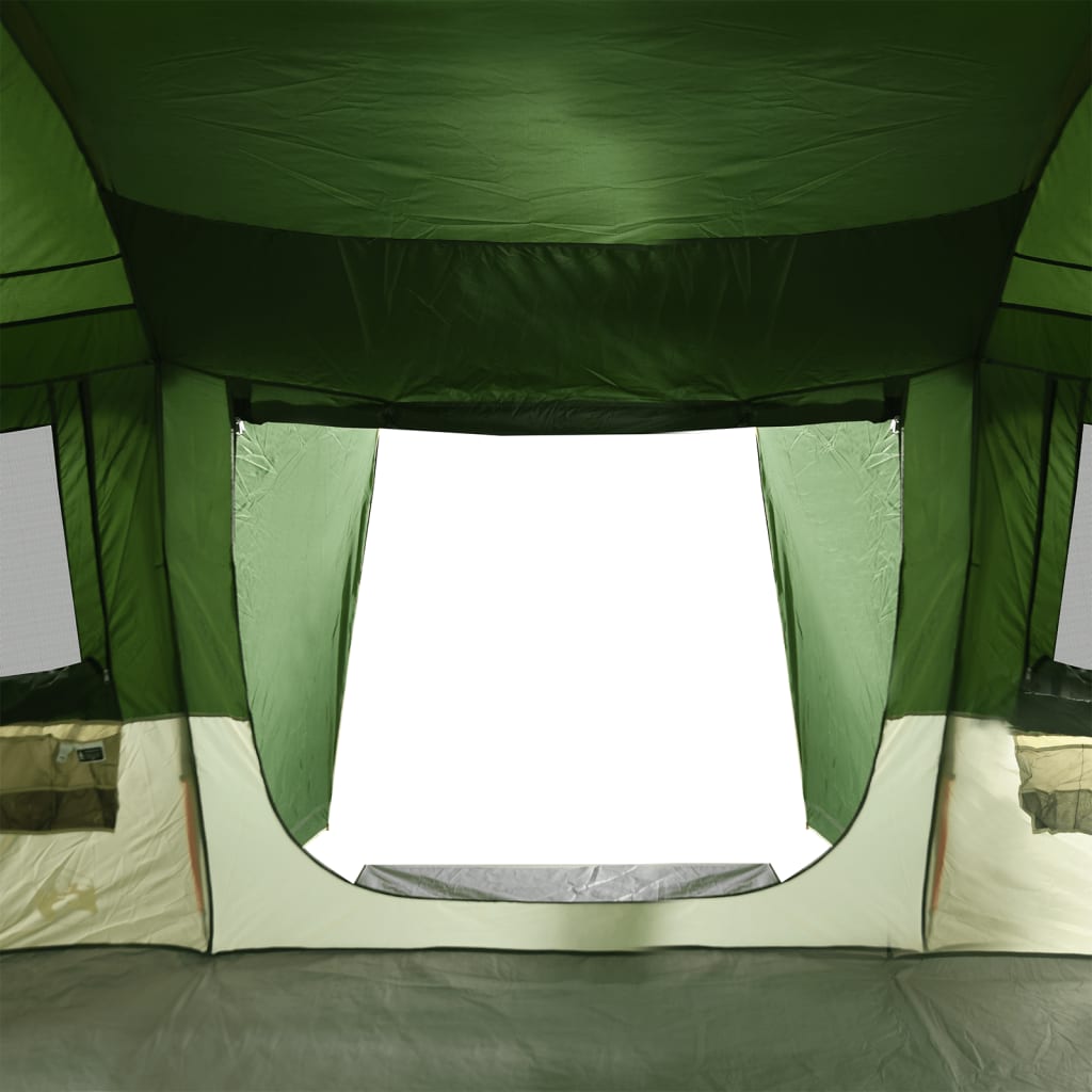 Family Tent Tunnel 16-Person Green Waterproof