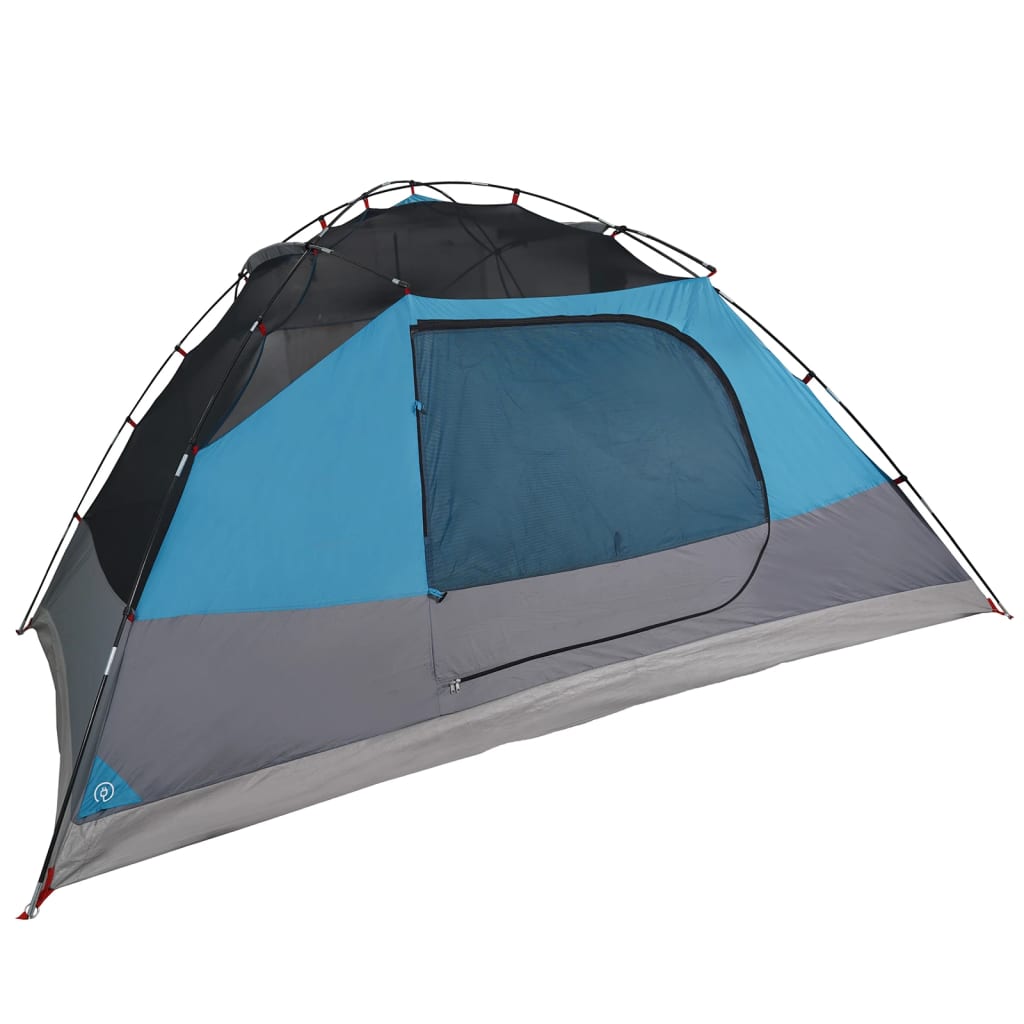 Family Tent Dome 6-Person Blue Waterproof