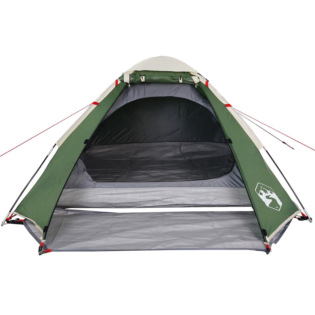 Camping Tent Dome 4-Person Green Waterproof