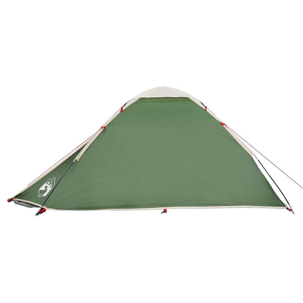 Camping Tent Dome 4-Person Green Waterproof