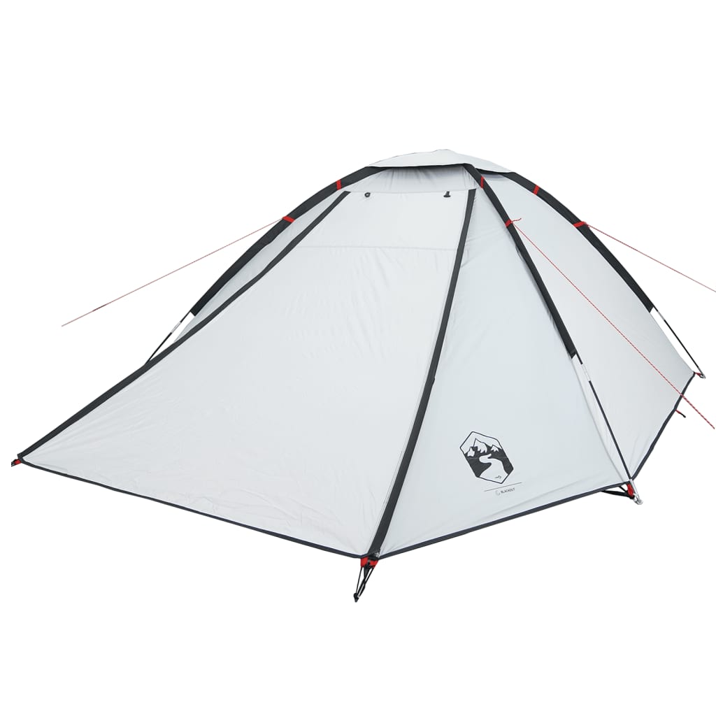 Camping Tent Dome 4-Person White Blackout Fabric Waterproof