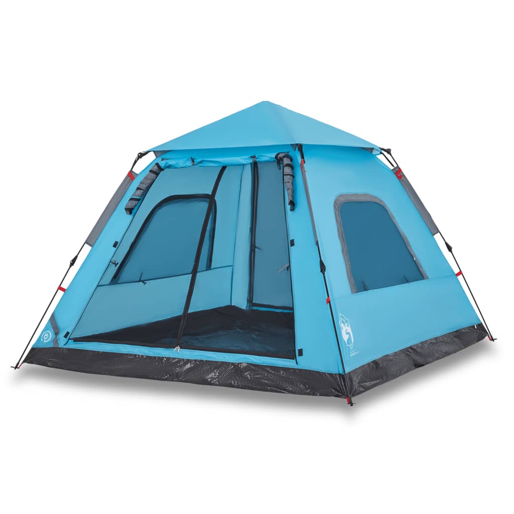 Camping Tent Dome 5-Person Blue Quick Release