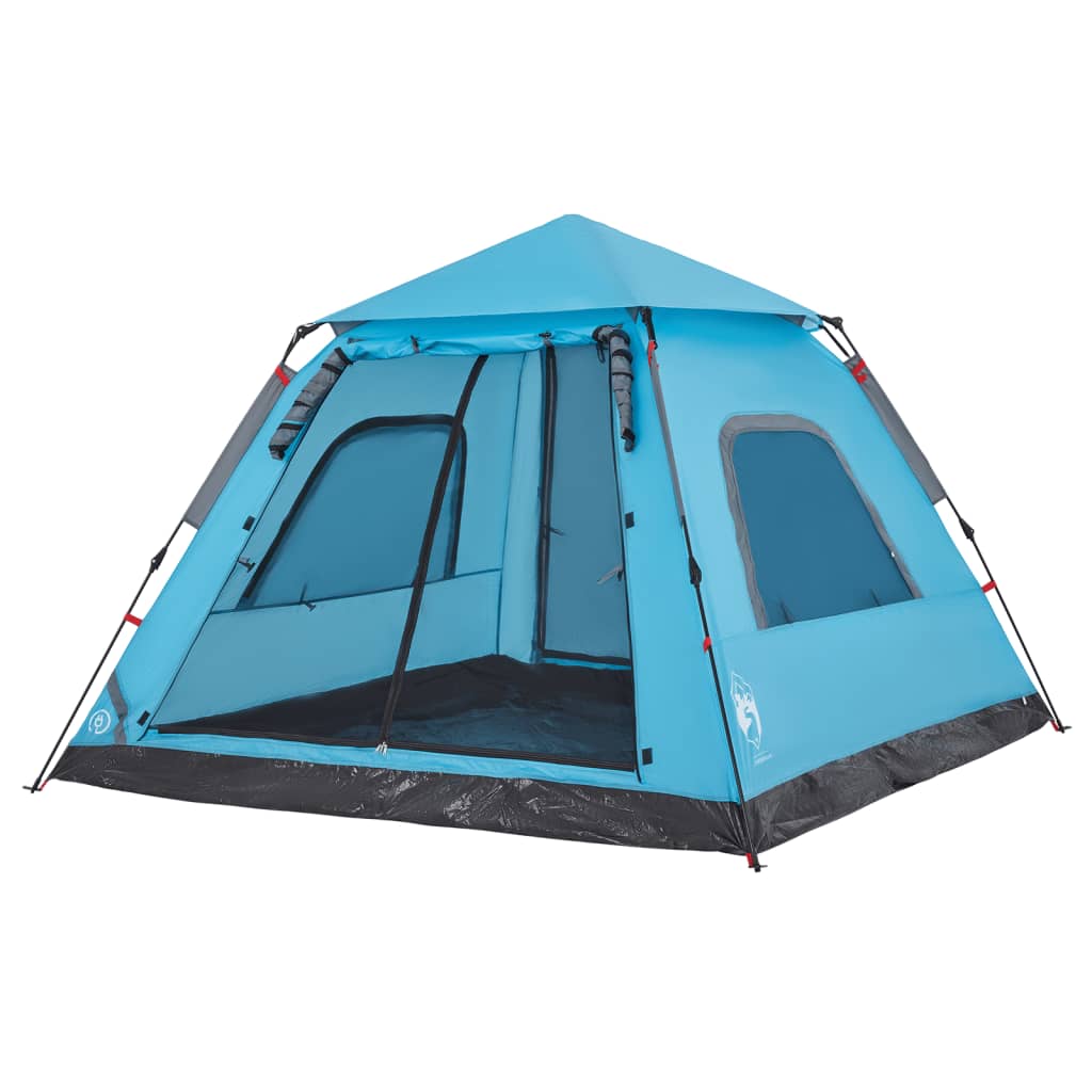 Camping Tent Dome 5-Person Blue Quick Release