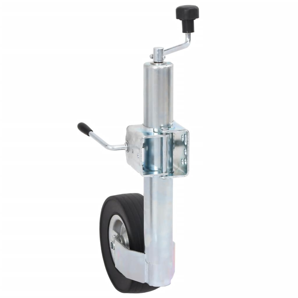 Trailer Jack Wheel with Split Clamp 60 mm Galvanised Steel