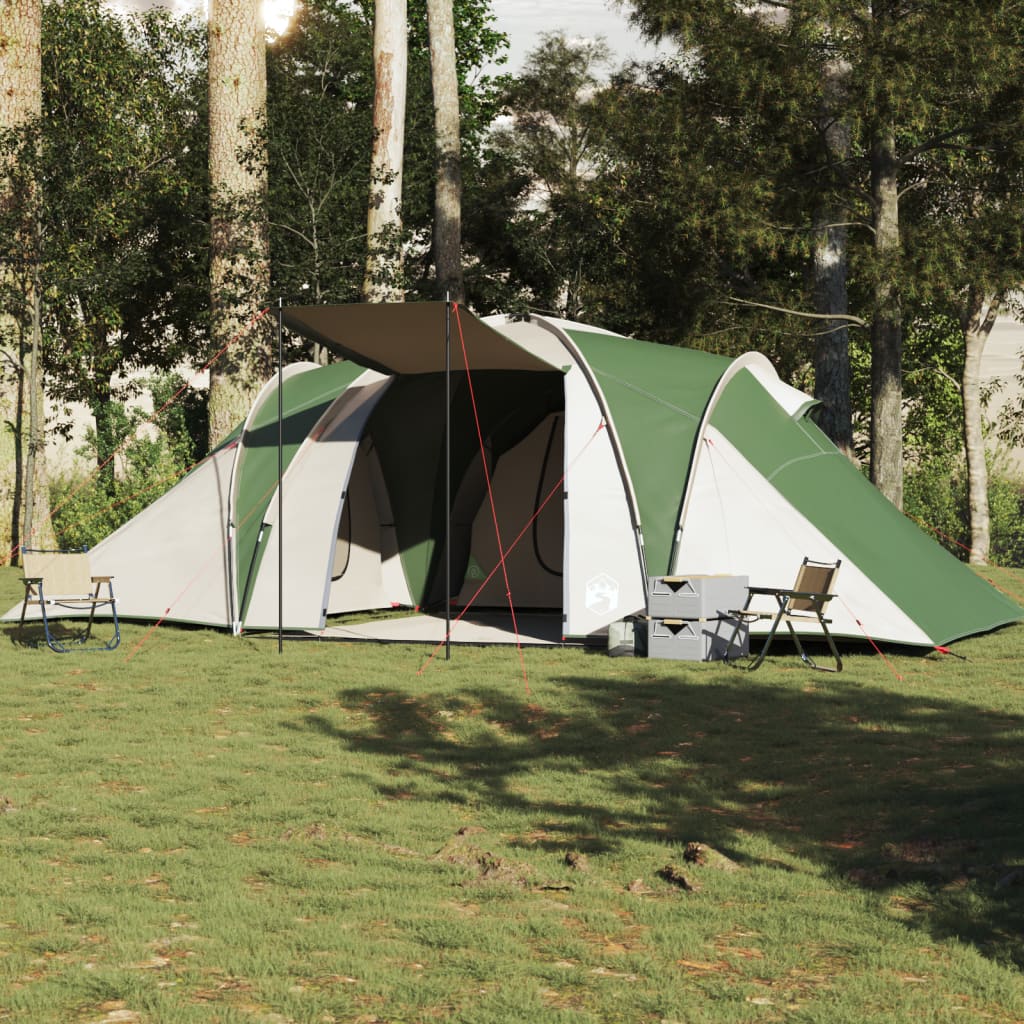 Family Tent Dome 6-Person Green Waterproof