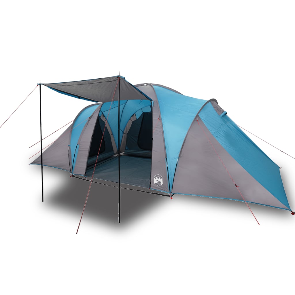 Family Tent Dome 6-Person Blue Waterproof