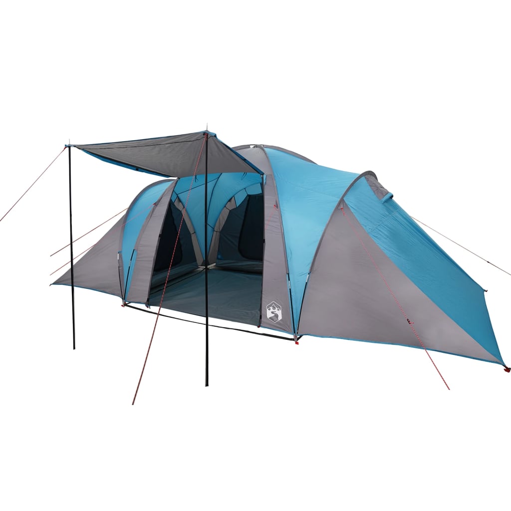 Family Tent Dome 6-Person Blue Waterproof