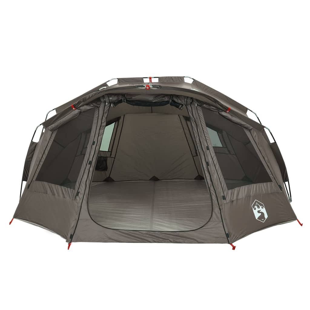 Fishing Tent 5-Person Grey Waterproof