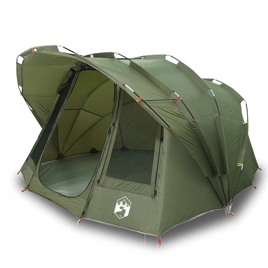 Fishing Tent 5-Person Olive Green Waterproof