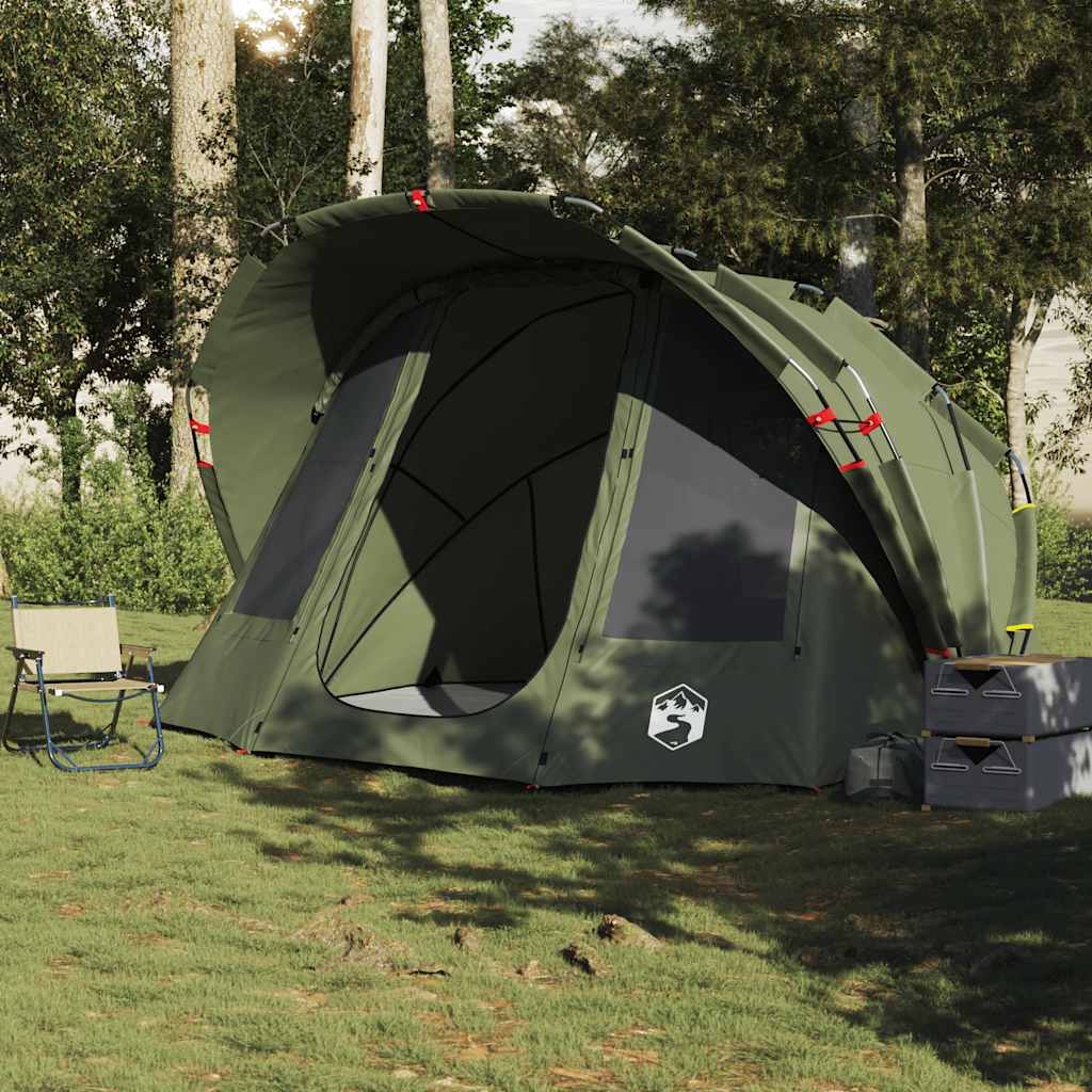 Fishing Tent 5-Person Olive Green Waterproof