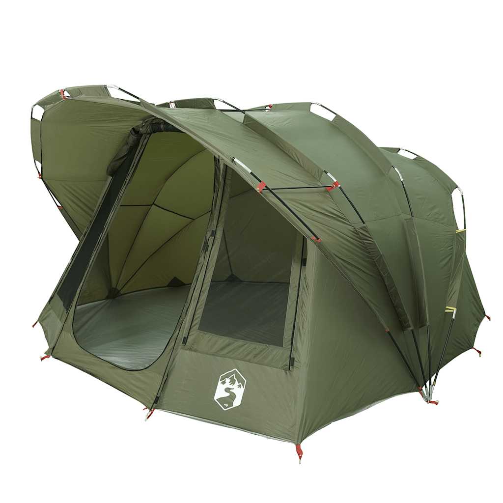 Fishing Tent 5-Person Olive Green Waterproof