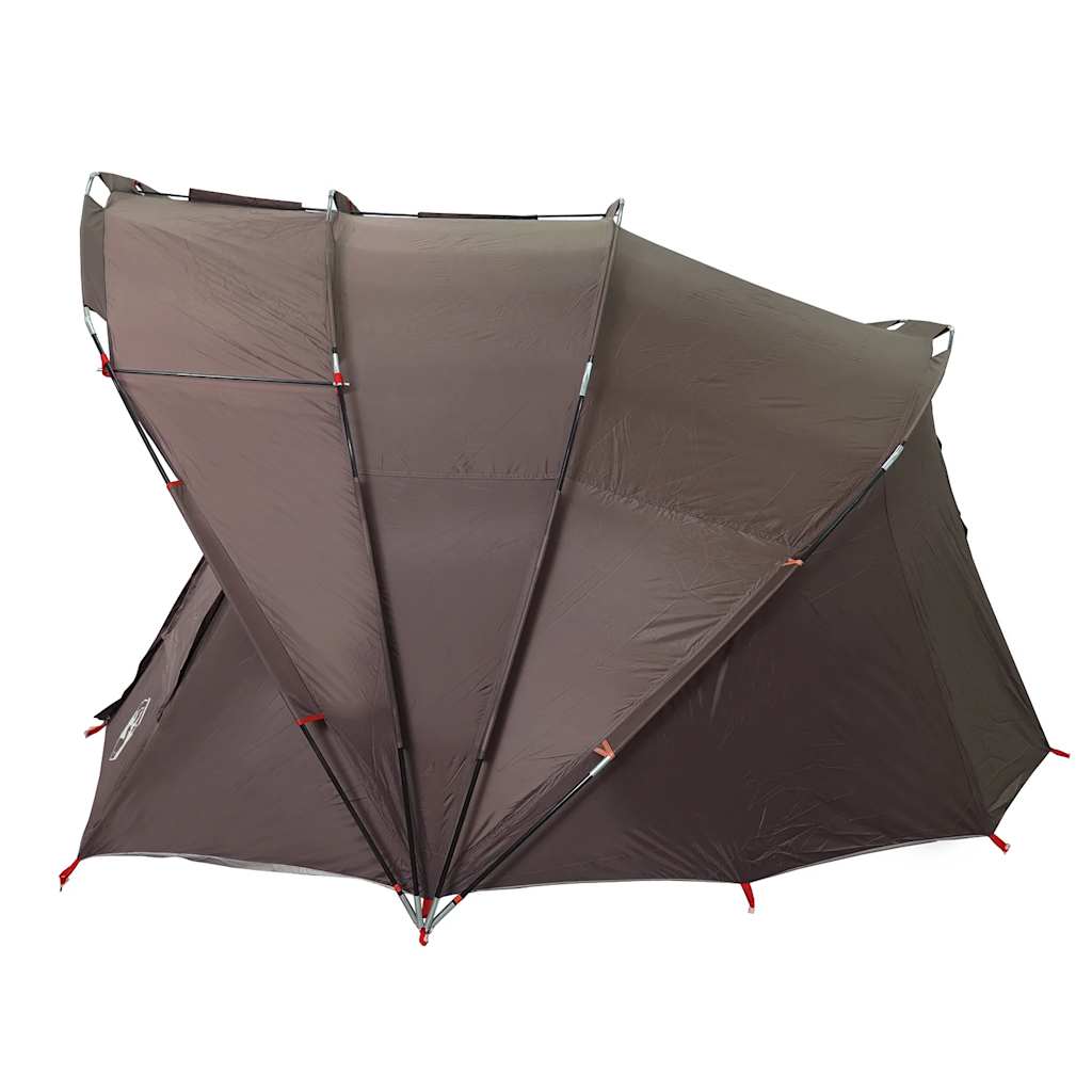 Fishing Tent 5-Person Brown Waterproof